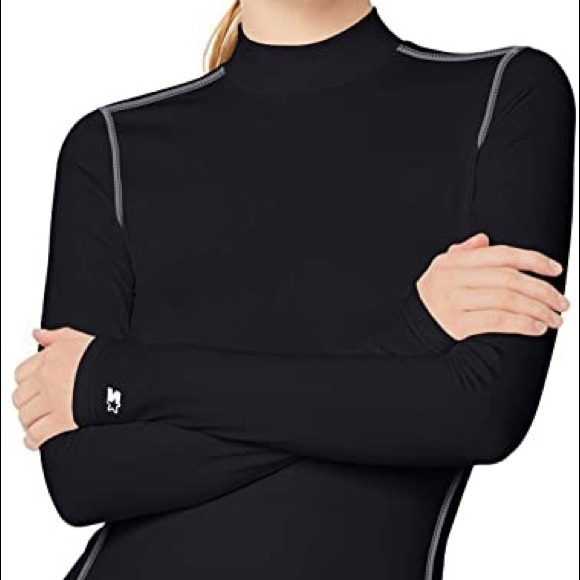 STARTER Tops - Starter Women's Compression Mockneck Top Long Sleeve Size Small